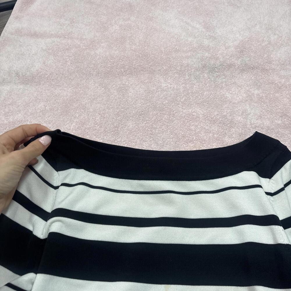y2k striped structured wide neck top - Picture 5 of 6